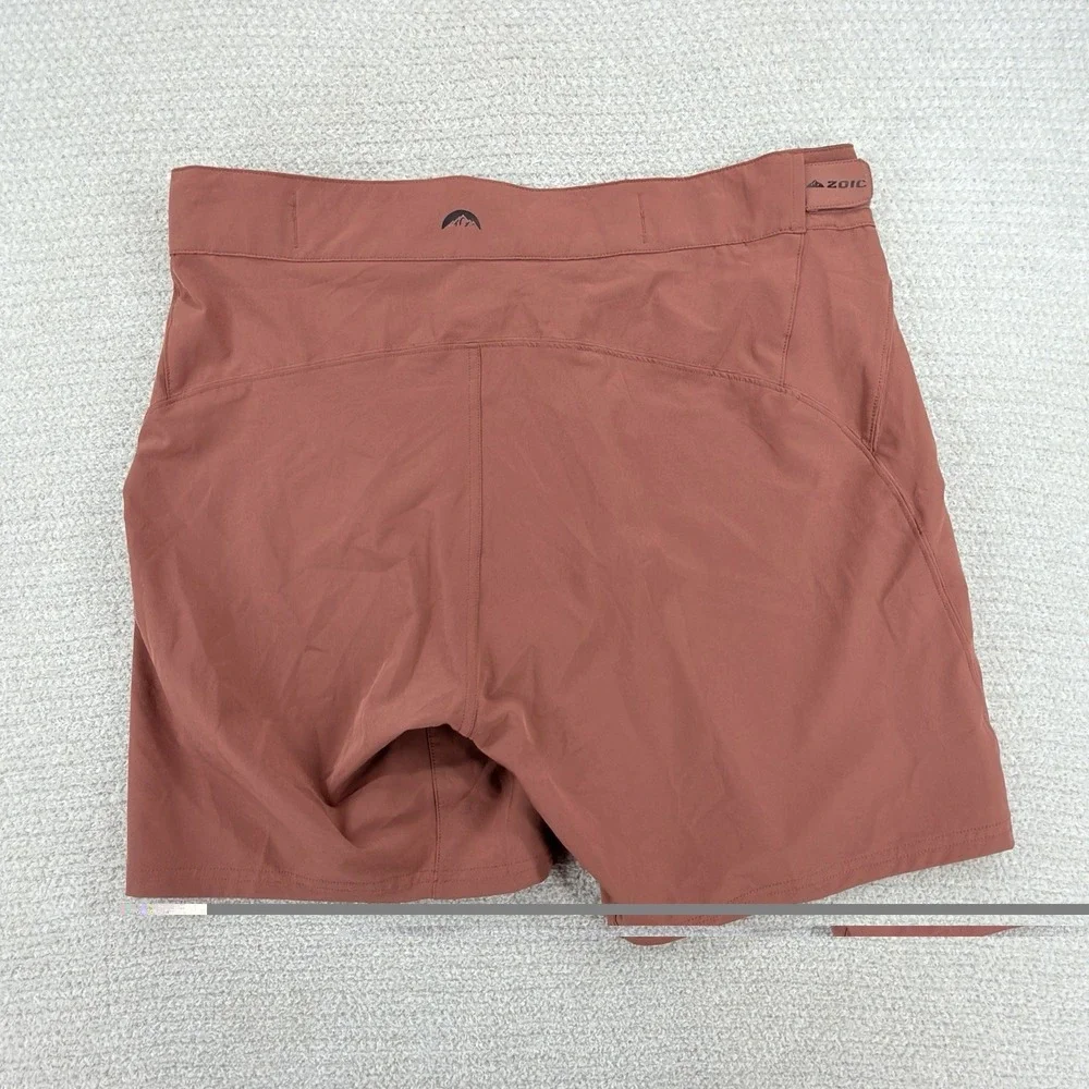 ZOIC Navaeh 7 MTB Cycling Shorts Womens XL Rosewood Stretch Adjustable Waist